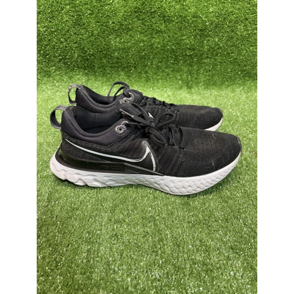 Nike React Infinity Run Flyknit 2 Black Grey Women's Shoes CT2423-002 Size 8.5